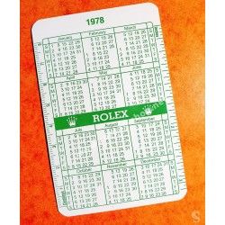 Rolex Goodie accessorie vintage Calendar, calendario Wristwatches all models Date year Circa 1978-1979